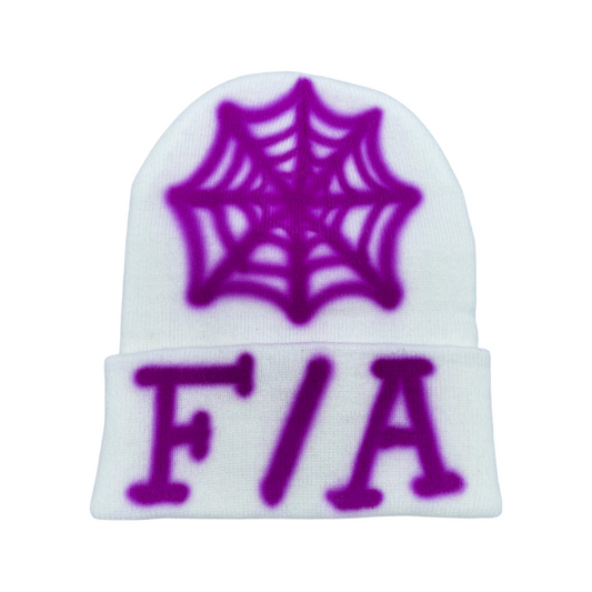 Spider Web Beanie (Purple)